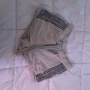 Lace Trimmed loose shorts